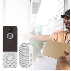 Sonnette vidéo avec caméra Wi-Fi et détection de sonnerie - Neuf