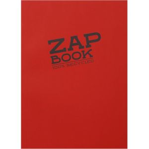 Eryi-3354c Carnet Encollé Zap Book - 160 Feuilles Papier Croquis 100% Recyclé - A4 21x29,7 Cm 80g - Couleur De Couverture Aléatoire (4 Coloris Vifs Possible) - Neuf