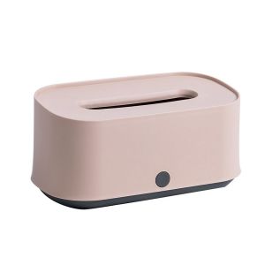 Hjlian Boite De Rangement Pour Mouchoirs De Bureau, Distributeur De Serviettes En Plastique Pp Pour Cuisine Et Salle De Bain, Rose - Neuf