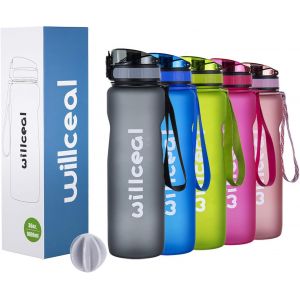 Bouteille D'eau De Sport En Tritan Sans Bpa,1 L,En Plastique Anti-Fuite De Qualité Supérieure,Pour Le Camping,Le Cyclisme,La Randonnée,Le Yoga,La Gym Et Plus Encore.[I1427] - Neuf