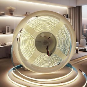 KALANKA-Ruban LED COB 12V, 5M bande LED COB Blanche naturelle 4000K Découpable Flexible 320LED/M, CRI>90, pour Chambre, Décoration de la Maison (Sans Alimentation) - Neuf