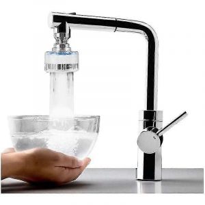 Filtre à eau pour robinet de cuisine,purificateur d'économie d'eau anti-calcaire anti-éclaboussures,360 pivotant universel - Neuf