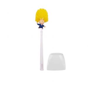 Blanc sans jambes,pr&eacute;sident Trump Brosse de toilette Base Cuvette de toilette Brosse Outils Accessoires de salle de bain - Neuf