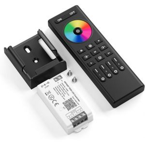 5050Smd Cob Rgb C03W Wifi Contrôleur&Rc03Rfb Télécommande Kit Contrôleur 4 Zones Rf 2.4Ghz Sans Fil Contrôle De Groupe Pwm Rgb(+V R G B) 4Pin Bande Led Néon Corde Lumière Dc12V Dc24V - Neuf