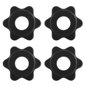 2 Paires D'écrou Hexagonal D'haltères,Écrou De Tige D'haltère,Colliers Spinlock Pour Barres D'haltères Sports D'entraînement (Meilleur) - Neuf