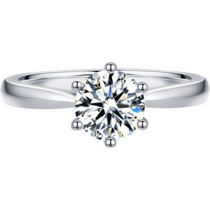 Kahfl-Bague Femme En Argent 925 Avec Zircon Cubique,Bague Réglable Ouverte Bagues De Fiançailles Anneau Alliance Anniversaire Mariage Promise Alliance Bijoux Femme - Neuf