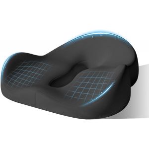 Coussin Coccyx,Coussin Chaise Bureau,Coussin Ergonomique Assise,Coussin Coccyx En Mousse &Agrave; M&eacute;moire,Pour Fauteuil Roulant,Chaise De Bureau Et Voiture - Neuf