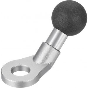 VornixorSarlshop-0.8"" Support De Montage &Agrave; Rotule avec Adaptateur &Agrave; T&ecirc;te De Boulon Angulaire en Acier Inoxydable pour Cam&eacute;ra d'action Cam&eacute;scope Compatible pour Bras &Agrave; Double Embout Monture, Argent - Neuf