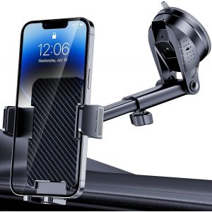 Checarzhn--No1-Support Telephone Voiture [Super Ventouse] Porte Telephone Voiture Ventouse Accessoire Voiture Rotatif À 360 Degrés Accroche Voiture Pare-Br Tableau De Bord Pour Iphone Android Smartph - Neuf