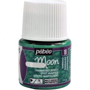 P&eacute;b&eacute;o Flacon 45ml Peinture Fantasy Moon &Agrave; Effet Martel&eacute; Emeraude - Neuf