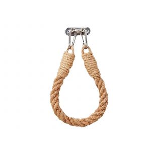 Porte-papier toilette mural en corde de jute - Marron - Neuf