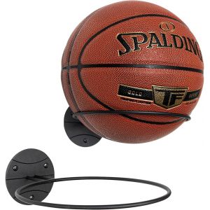 Acdsgd-Lot De 2 Support Mural Ballon Le Basket-Ball, Porte Ballon Mural En M&eacute;tal Noir, Pour Football, Volley-Ball, Deco Pour Chambre Ado Garcon - Neuf