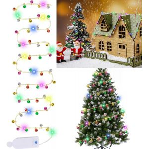 JGD-Guirlande lumineuse LED miniature - 2 m - D&eacute;coration de No&euml;l - Maison de poup&eacute;e - Meubles - Cadeau pour enfants - Color&eacute; - Neuf
