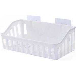 Panier de douche sans perçage-Panier porte-savon Schampoo-Boîte adhésive sous vasque pour éponge-Fabriqué en Italie - Neuf