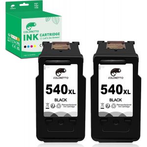 540 Xl Cartouches D'Encre Remanufacturées Pour Canon 540Xl Pour Canon Pixma Mg3650 Mg4250 Mg3600 Mg3550 Mg3250 Mg250 Mg2150 Mg2250 Mx475 Mx470 Mx535 Mx375 Mx435 Ts5150 Ts5151 Imprimante - Neuf