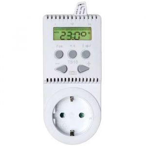 TECTAKE Prise Thermostat d'Ambiance TS10 Réglable par paliers de 0,5° Fonction Antigel incluse Blanc - Neuf