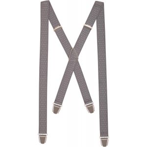 Cauc-Bretelles Homme Fines Made In France - Elastique Solide & 4 Pinces Ultra Fortes En X - Bretelles 2,5cm De Large Taille Ajustable Garantie &Agrave; Vie - Neuf