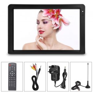 Televiseur portable couleur analogique numerique TFTLED HD 16:9, prise UK 110-240 V (12"") - Neuf