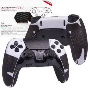 Hotlinegames 2.0 Plus Poignée De Manette Compatible Avec Manette Ps5 Dualsense Edge, Antidérapante, Absorbant La Transpiration, Facile À Appliquer (Pour Poignées + Boutons + Déclencheurs) - Neuf