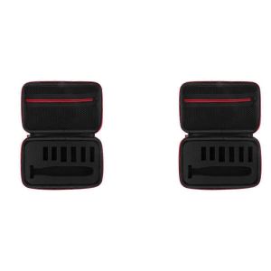 2x &Eacute;tui Rigide Pour Qp2520/90/70 Rasoir Accessoires Sac De Voyage Rangement Pack Bo&icirc;te Couverture Pochette Zipp&eacute;e - Neuf