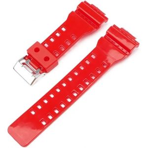 Kal-16mm Bracelet De Montre De Remplacement En Résine Naturelle Pour Montre Pour Homme - Compatible Avec Modèles G-Shock Ga-100/110/140/200/400/700 Gd-100 G-8900 Gw-8900 - Neuf