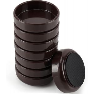 (Lot De 8) Patins Pour Meubles Et Roulettes Avec Base En Silicone-60 Mm Tampon Roulette Antidérapante-Patins Pour Chaises/Sofa Ou Cale De Lit-Évite Les Rayures/Roulement - Neuf