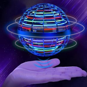 Jouet Volant, Nébuleuse Magique, Jouet Volant Lumineux Rotatif À 360°, Mini Drone Volant, Boule Spatiale Led Intégrée, Mini Ovni Volant, Drones Manuels Pour Enfants (Bleu)-Générique - Neuf