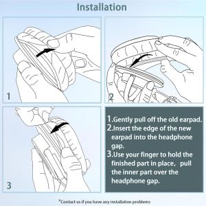 Coussinets compatibles avec Les écouteurs HyperX Cloud II Cloud Pro Cloud Alpha Cloud Stinger Cloud Flight Cloud Flight S Casques Coussin de Remplacement (Cuir protéiné/Mousse à mémoire) - Neuf