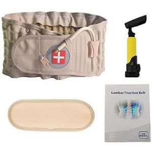 Ceinture De D&eacute;compression Lombaire, Soutien Lombaire Pour Soulager Les Douleurs Dorsales, Noire - Neuf