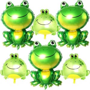 ChicSlick-Ballon En Aluminium Grenouille Anniversaire Décoration Animaux Ballons Foil Décoration De Fête Jungle Baby Shower Enfants[X688] - Neuf