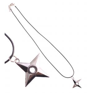 Naruto - Collier Shuriken Manga Naruto Pendentif D&eacute;coration - Neuf