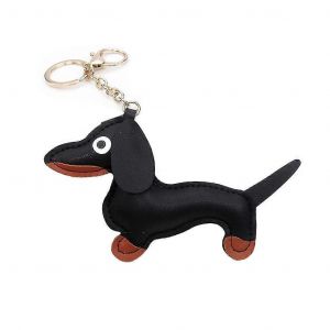 PU cuir chiot chien porte-clés pendentif femmes sac à dos sac à main charme décors-yvan - Neuf