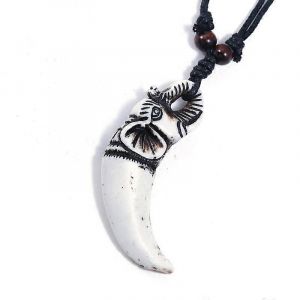Qingwen Nouveau Rétro Tissé À La Main Résine Tête D'éléphant Homme S Collier Approvisionnement Transfrontalier Zone Touristique Collier Bijoux - Neuf