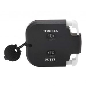 Compteur De Score De Golf En Plastique 2 Chiffres Stroke Putts Counting Clicker Avec Fonction De Mise À Zéro Auxiliaire Pour 2 Joueurs Corps Noir Presse Blanche - Neuf