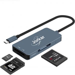 USB C Memory Card Reader for Sony Nikon Camera, 3 in 1 XQD & SD & Micro SD Reader (Not for CFexpress Card) - Neuf