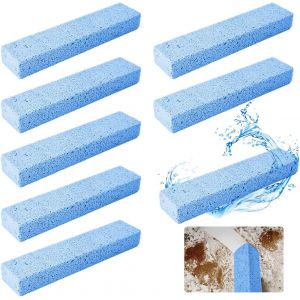 8 Pi&egrave;ces Pierre Ponce Brosses de Nettoyage, Pierre Abrasive Crepiere Brosse Nettoyage Salle de Bain, Toilettes Pierre Ponce Naturel Bloc de Nettoyage, Ensemble de Pierres Ponce pour Pied, Cuisine - Neuf