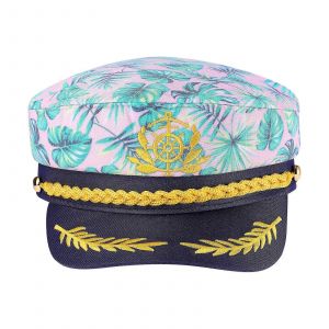 Soimiss Chapeau De Style Nautique Chapeau De Capitaine Réglable Chapeau De Yacht De Mer Brodé Chapeau De Fête Marine Casquettes À Thème Nautique - Neuf