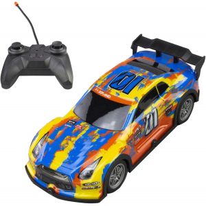 Voiture Télécommandée Drift 1/22 RTR 4WD 27MHz, Dérive Multicolore Avec Coque en PVC, Lumière Irisée - Cadeau pour Enfant Garçon Fille Jaune - Neuf
