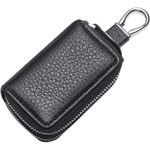Pochette Porte-Cl&eacute; en Cuir Vintage Sac &agrave; Cl&eacute; pour Hommes,Cl&eacute; de Voiture &Eacute;tui en Cuir,Portable Porte-cl&eacute;s &Eacute;tui Organisateur de Cl&eacute;s avec Fermeture &agrave; Glissi&egrave;re Porte-Cl&eacute;s Porte-Monnaie Pochette.[D52] - Neuf
