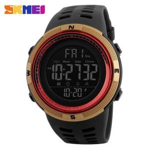 Skmei 1251 Montre De Sport Pour Hommes Réveil Chrono Led Affichage Étanche Numérique Électronique Montres Hommes Reloj Hombre 1560gold Red - Neuf
