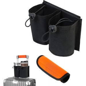 Set D'Accessoires De Val 2 Pi&egrave;ces Gants Antid&eacute;rapants Pour Poign&eacute;es Et Sac De Transport Pour Bouteilles D'Eau Avec Couverture De Poign&eacute;e Amovible, Pouvant Contenir Deux Tasses De Caf&eacute; - Neuf