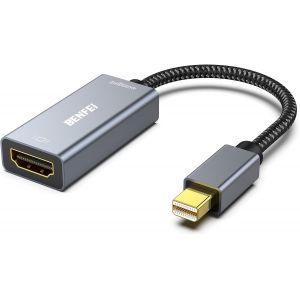 Mini DisplayPort vers HDMI 4K@60Hz, Adaptateur Mini DP vers HDMI (Compatible Thunderbolt) avec MacBook Air/Pro, Surface Pro/Dock, Moniteur, Projecteur - Neuf