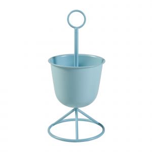 Porte-Plantes Style Intemportel Support 48 X 23 Cm Cache-Pot Bleu Clair Helloshop26 03_0010321 - Neuf