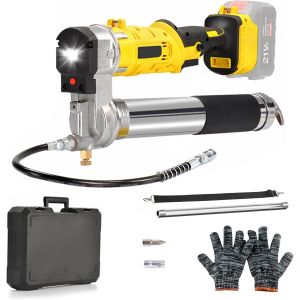 MEVRONISSHOP-Pompe a Graisse Electrique Compatible avec Makita 18V Battery, 10 000 PSI Pistolet &agrave; Graisse sans Fil avec Lumi&egrave;re LED, Pistolet Graisseur Professionnel (sans Batterie) - Neuf