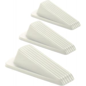 (3pack,Blanc)Porte Des Bouchons Pour Les Bas De Porte, Étage, Porte Lacunes, Le Caoutchouc De Butée De Porte Cale, Solide, Empilable, Butées De Porte Pour Les Tapis Lourds De La Porte - Neuf