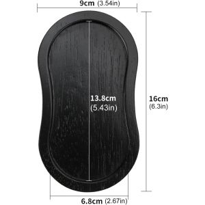 Tianyi-Binhai Plateau De Moulin À Sel Et À Poivre Noir - Repose En Bois - Protection De Plan De Travail Et De Table De Salle À Manger (Moulin À Poivre Non Inclus) - Neuf