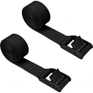 Prime D'arrimage Sangle Courte 25mm*2m 2pcs, Boucle À Came Sangles Lourds Sécurisé Sangles Jusqu'à 700 Lbs De Capacité Pour La Moto,Sup, Kayak, Canoë, Planche De Surf, Fret, Bateau,Remorque, Bagages - Neuf