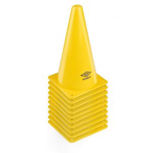 Umbro Cones 10 Pi&egrave;ces Mat&eacute;riel D'entra&icirc;nement De Football Pions Vitesse Et Agilit&eacute; Jaune - Neuf