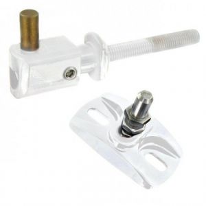 Lot Gond De Portail R&eacute;glable &Agrave; Sceller + Crapaudine R&eacute;glable Blanche Tirard - Neuf