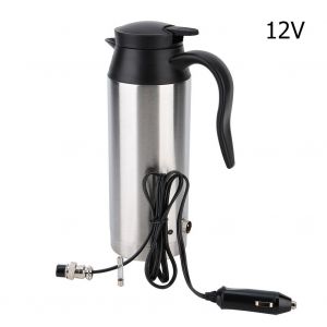 HJLIAN Bouilloire electrique chauffante en acier inoxydable pour voiture, 800 ml (12 V) - Neuf